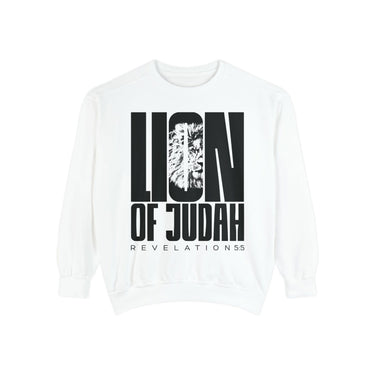 Faith Culture - Lion of Judah Christian Unisex Garment-Dyed Sweatshirt