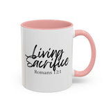 Faith Culture - Living Sacrifice - Romans 12:1 Christian Coffee Mug