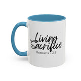 Faith Culture - Living Sacrifice - Romans 12:1 Christian Coffee Mug