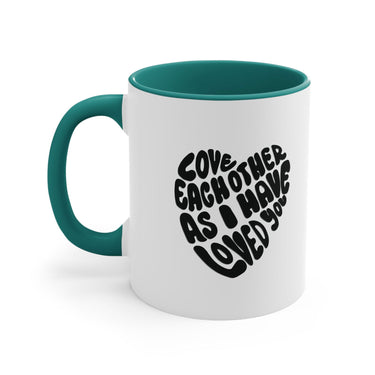 Faith Culture - Love Each Other as I Have Loved You Christian Accent Coffee Mug