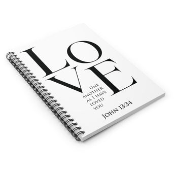 Faith Culture - Love One Another - John 13:34 - Christian Spiral Notebook - Ruled Line