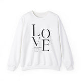 Faith Culture - Love One Another - John 13:34 - Christian Unisex Heavy Blend Crewneck Sweatshirt