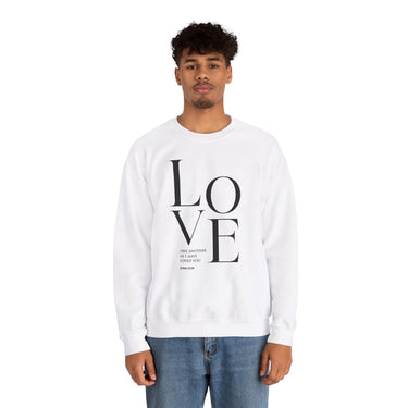 Faith Culture - Love One Another - John 13:34 - Christian Unisex Heavy Blend Crewneck Sweatshirt