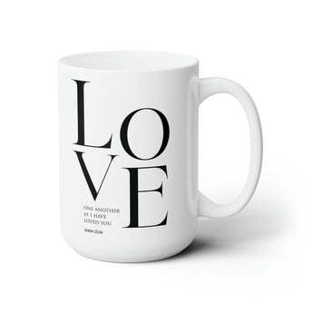Faith Culture - Love One Another John 13:34 Ceramic Mug 15oz 15oz