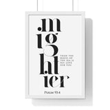 Faith Culture - Majesty and Strength - Psalm 93:4 - Christian Wall Art 12″ x 18″ White