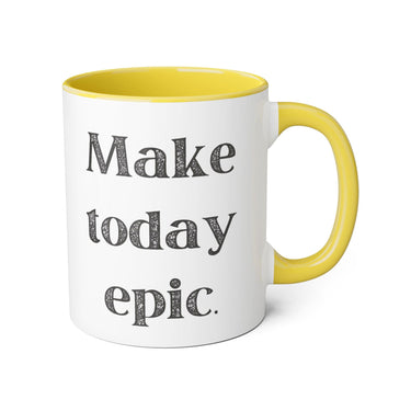 Faith Culture - Make Today Epic - Christian Thanksgiving Accent Mug, 11oz
