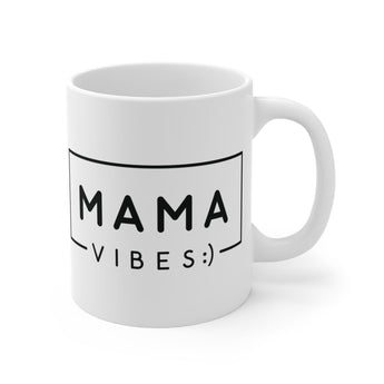 Faith Culture - Mama Vibes - Christian Ceramic Mug 11oz 11oz White