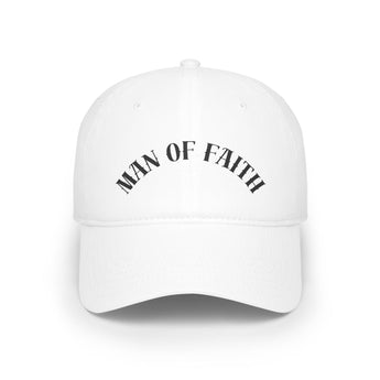 Faith Culture - Man Of Faith - Christian Low Profile Baseball Cap White One size