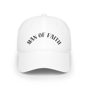 Faith Culture - Man Of Faith - Christian Low Profile Baseball Cap White One size