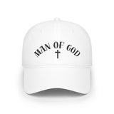Faith Culture - Man of God - Christian Low Profile Baseball Cap White One size