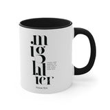 Faith Culture - Mightier Than the Waves of the Sea is His Love for You, Psalm 93:4 Accent Coffee Mug, 11oz