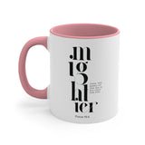 Faith Culture - Mightier Than the Waves of the Sea is His Love for You, Psalm 93:4 Accent Coffee Mug, 11oz