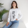 Faith Culture - Mighty God - Christian Unisex Heavy Blend™ Crewneck Sweatshirt White