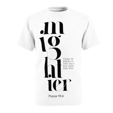 Faith Culture - Mighty God - Psalm 93:4 - Christian Unisex Cut & Sew Tee