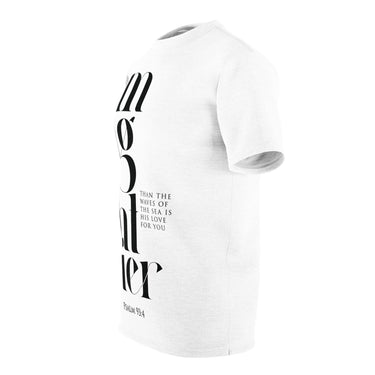 Faith Culture - Mighty God - Psalm 93:4 - Christian Unisex Cut & Sew Tee