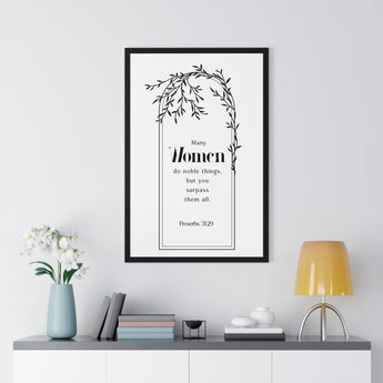 Faith Culture - Noble Woman Tribute - Proverbs 31:29 - Christian Wall Art