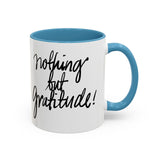 Faith Culture - Nothing But Gratitude Christian Thanksgiving Accent Coffee Mug, 11oz and 15oz 11oz Light Blue