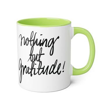 Faith Culture - Nothing but Gratitude - Christian Thanksgiving Accent Mug, 11oz