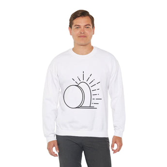 Faith Culture - Open Tomb Resurrection - Christian Unisex Heavy Blend™ Crewneck Sweatshirt White