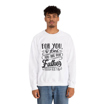 Faith Culture - Our Father - Christian Unisex Heavy Blend⢠Crewneck Sweatshirt White