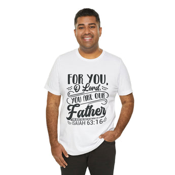 Faith Culture - Our Father - Christian Unisex Jersey Short Sleeve Tee White