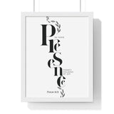 Faith Culture - Path of Joy - Psalm 16:11 - Christian Wall Art 11″ x 14″ White