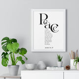 Faith Culture - Peace Be With You - John 14:27 - Christian Wall Art
