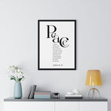 Faith Culture - Peace Be With You - John 14:27 - Christian Wall Art
