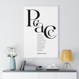 Faith Culture - "Peace I Leave with You" - John 14:27 Christian Vertical Framed Wall Art