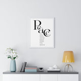 Faith Culture - "Peace I Leave with You" - John 14:27 Christian Vertical Framed Wall Art