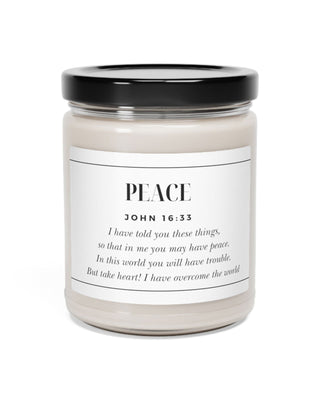 Peace Candle | John 16:33 Christian Soy Candle