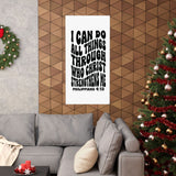 Faith Culture - Philippians 4:13 Poster - Christian Wall Art - I Can Do All Things Decor