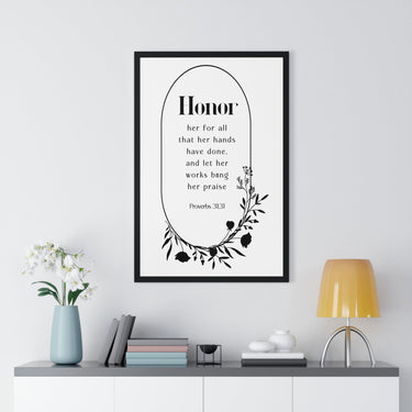 Faith Culture - Praise of Excellence - Proverbs 31:31 - Christian Wall Art