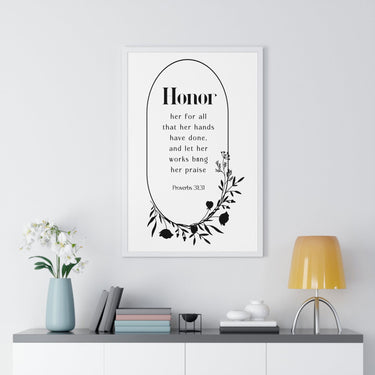 Faith Culture - Praise of Excellence - Proverbs 31:31 - Christian Wall Art
