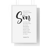 Faith Culture - Prince of Peace - Isaiah 9:6 - Christian Wall Art 20" x 30" White