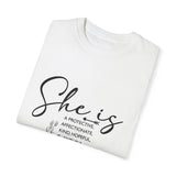 Faith Culture - Protective, Affectionate, Kind, Hopeful, Faithful Mama Unisex Garment-Dyed T-shirt