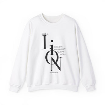 Faith Culture - Proverbs 30:30 - Christian Unisex Heavy Blend™ Crewneck Sweatshirt