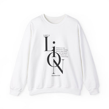 Faith Culture - Proverbs 30:30 - Christian Unisex Heavy Blend™ Crewneck Sweatshirt