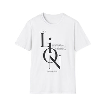 A Lion, Mighty Among Beasts T-Shirt | Proverbs 30:30 Christian Apparel