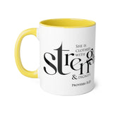 Faith Culture - Proverbs 31:25 - Christian Accent Coffee Mug (11oz)