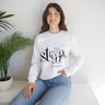 Faith Culture - Proverbs 31:25 - Christian Unisex Heavy Blend™ Crewneck Sweatshirt White