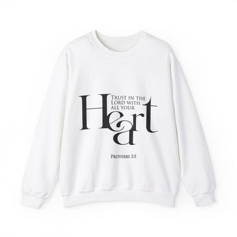 Faith Culture - Proverbs 3:5 - Christian Unisex Heavy Blend™ Crewneck Sweatshirt