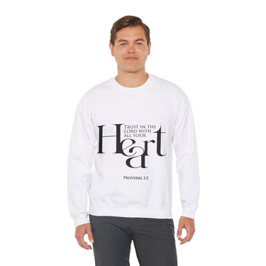 Faith Culture - Proverbs 3:5 - Christian Unisex Heavy Blend™ Crewneck Sweatshirt