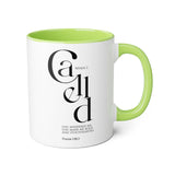 Faith Culture - Psalm 138:3 - Christian Accent Coffee Mug (11oz) Light Green 11oz