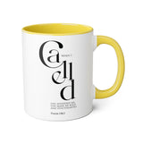 Faith Culture - Psalm 138:3 - Christian Accent Coffee Mug (11oz) Yellow 11oz