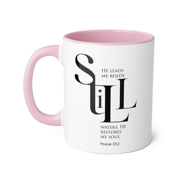 Faith Culture - Psalm 23:2 - Christian Accent Coffee Mug (11oz)