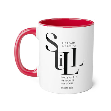 Faith Culture - Psalm 23:2 - Christian Accent Coffee Mug (11oz)
