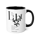 Faith Culture - Psalm 27:1 - Christian Accent Coffee Mug (11oz) Black 11oz
