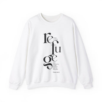 Faith Culture - Psalm 46:1-2 - Christian Unisex Heavy Blend™ Crewneck Sweatshirt