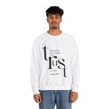 Faith Culture - Psalm 56:3 - Christian Unisex Heavy Blend™ Crewneck Sweatshirt White